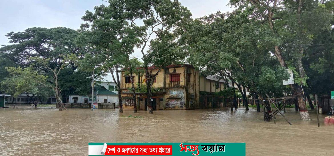 শেরপুরের ঝিনাইগাতীতে দ্বিতীয় দফায় পাহাড়ী ঢল, ১০ গ্রাম প্লাবিত||সত্যবয়ান