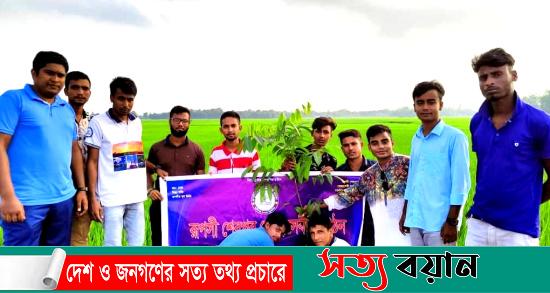 নকলায় রুপসী শেরপুর স্বেচ্ছাসেবী সংগঠন কর্তৃক বৃক্ষরোপণ||সত্যবয়ান