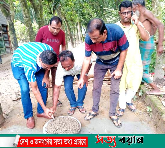 নকলার জালালপুরে আর সি সি রাস্তার কাজ উদ্বোধন||সত্যবয়ান