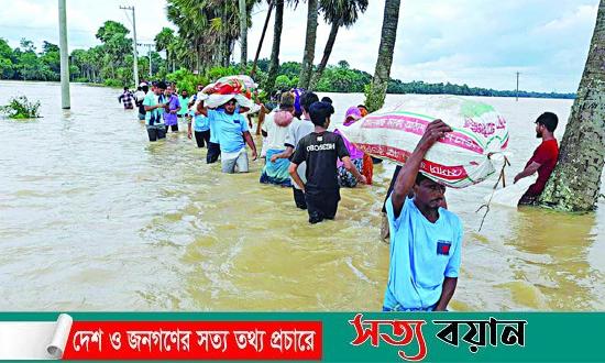 এবারের বন্যায় ‌১২ জেলায় ক্ষতিগ্রস্ত ৫০ লাখ মানুষ, মৃত্যু ১৮